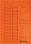 Three-flap folder, cardboard, A4, VICTORIA OFFICE, orange